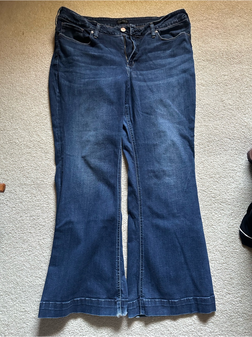 Silver Jeans Dark Blue Wide Leg Denim